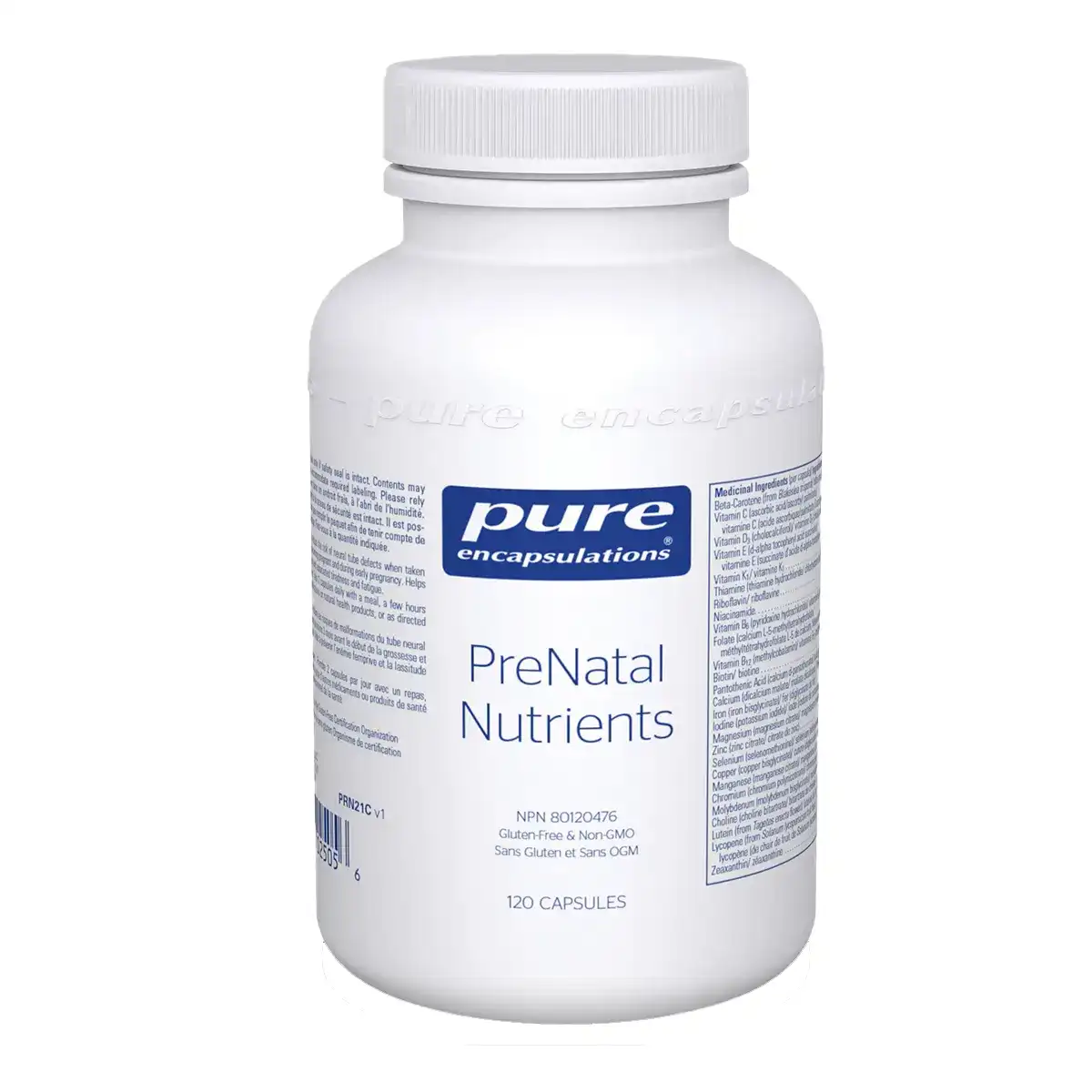 Pure Encapsulations PreNatal Nutrients 120 Capsules