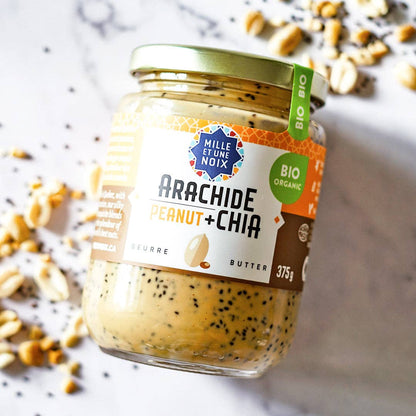 Mille et Une Noix Organic Peanut & Chia Butter - 375g