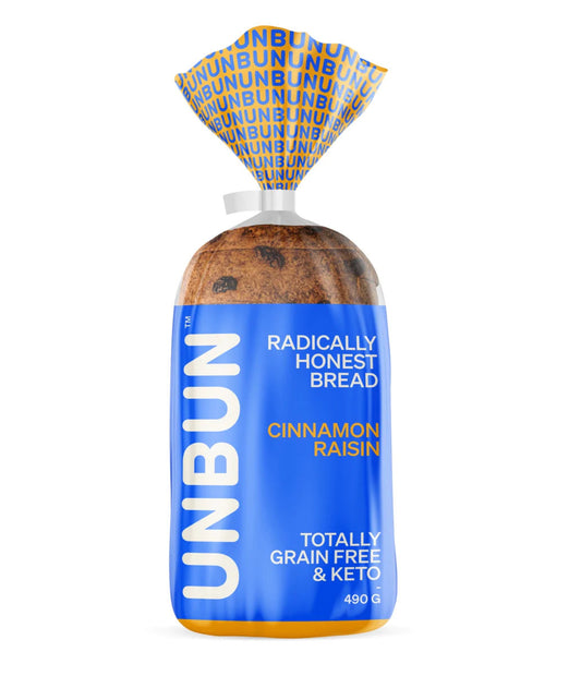 UNBUN CINNAMON RAISIN BREAD 490g
