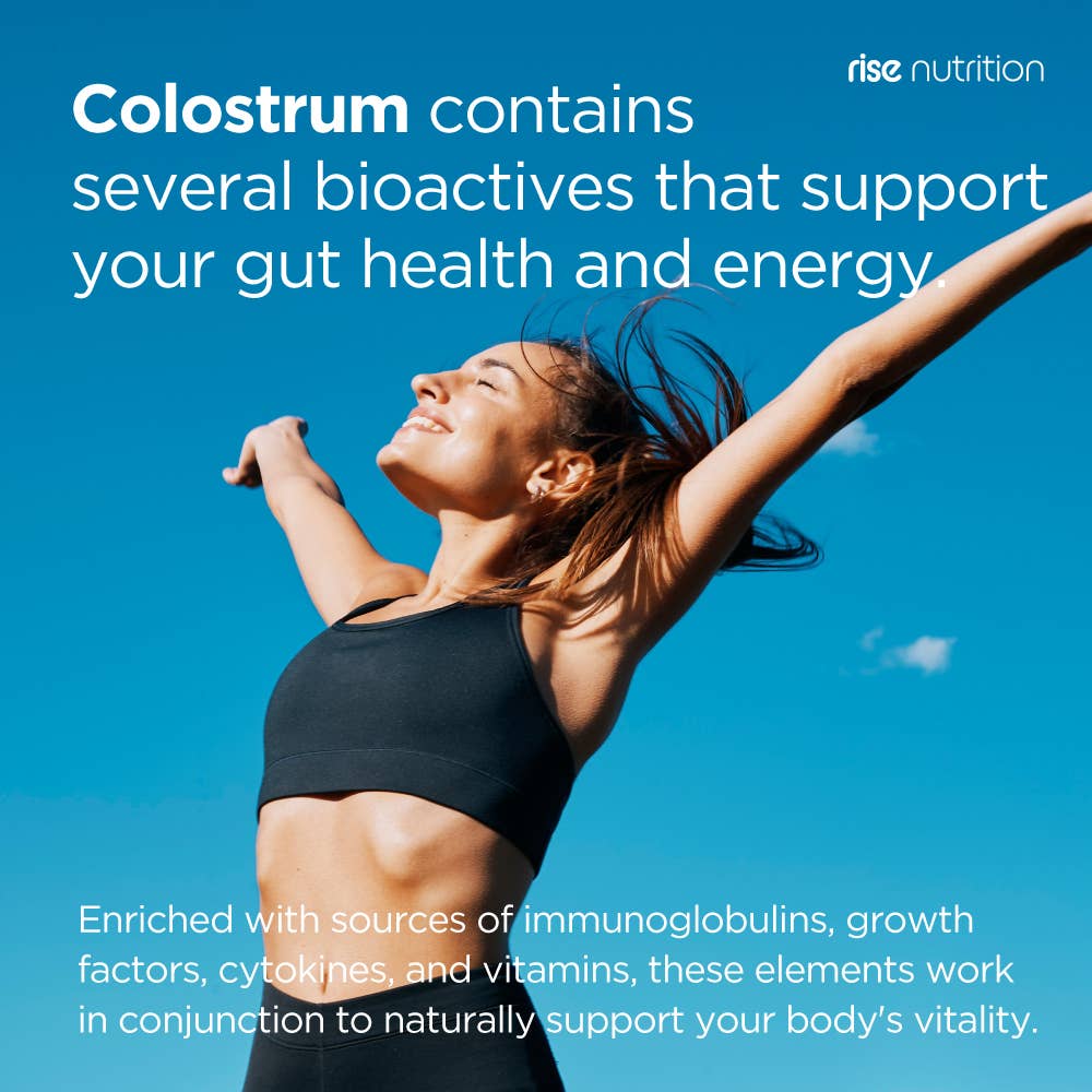 Rise Nutrition Grass-Fed Colostrum Powder - Gut & Immune