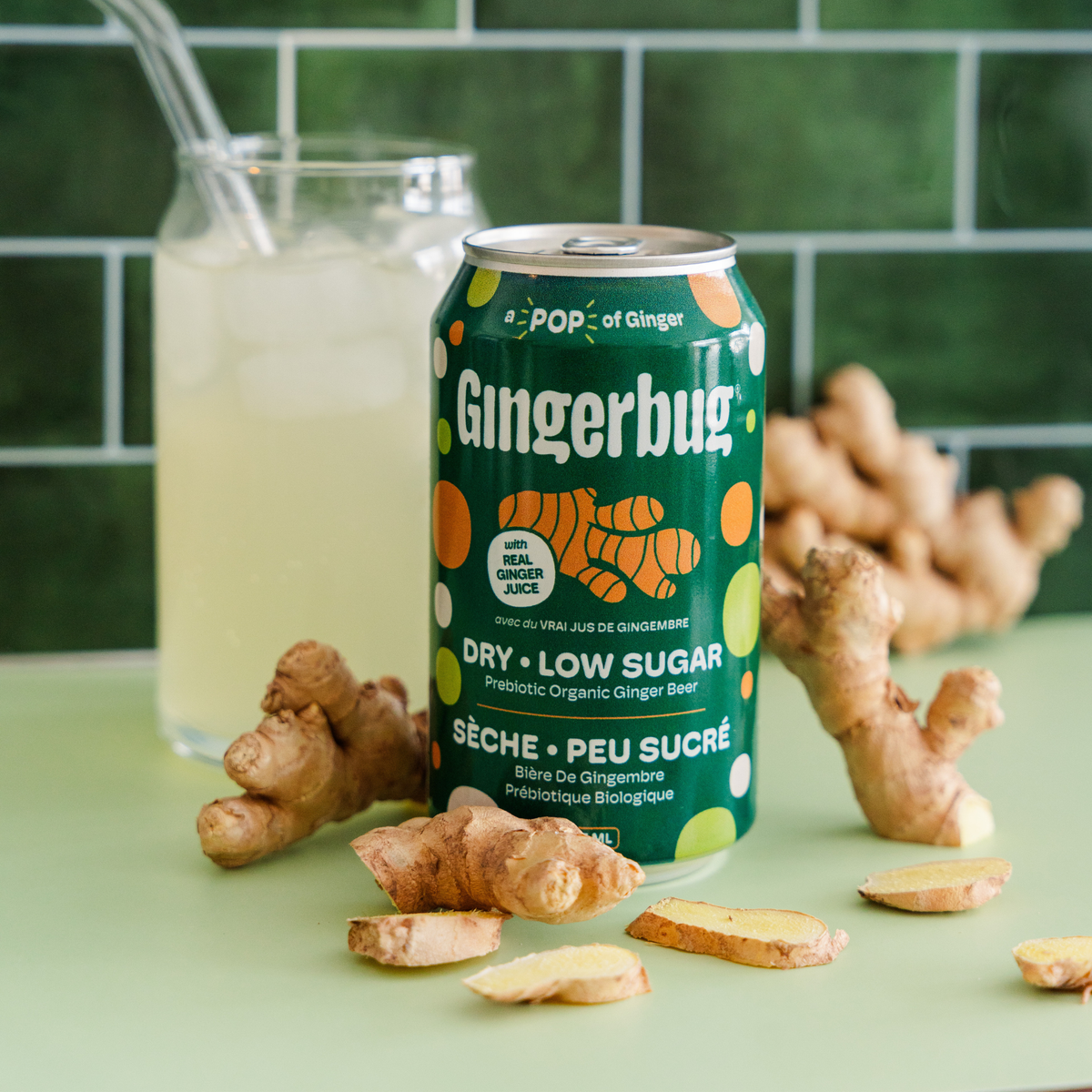Gingerbug Dry & Low Sugar Ginger Beer 355ml