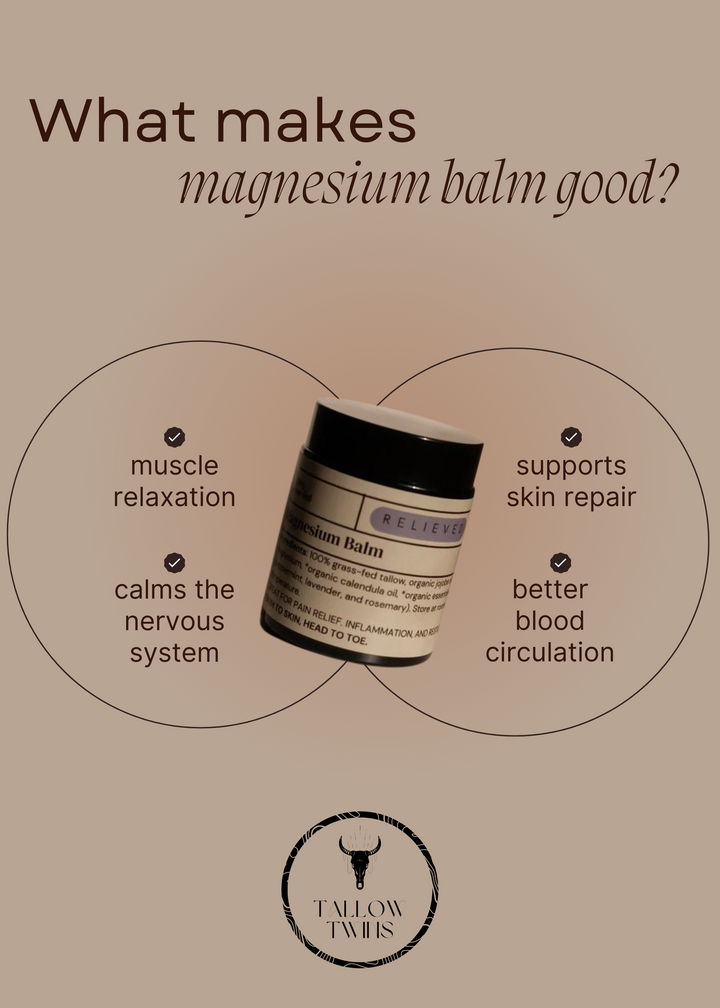 Tallow Twins - Magnesium Balm Rest & Relieve 60 mL