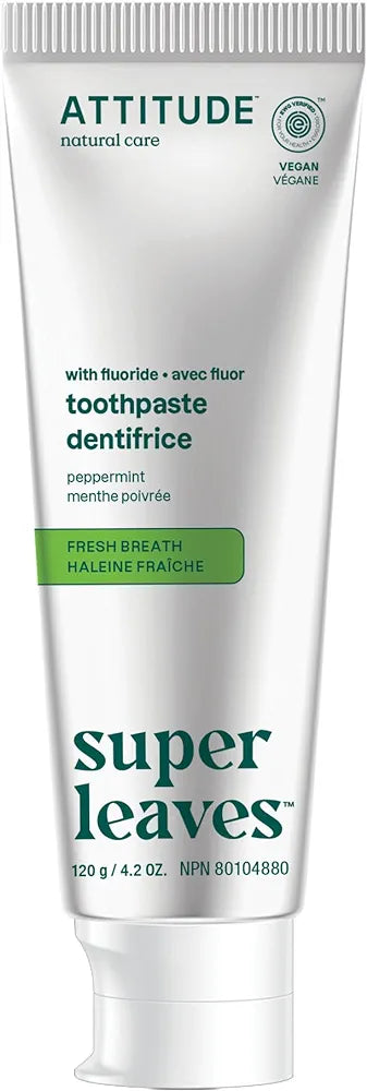 Attitude Adult Toothpaste with Fluoride Peppermint - 120g