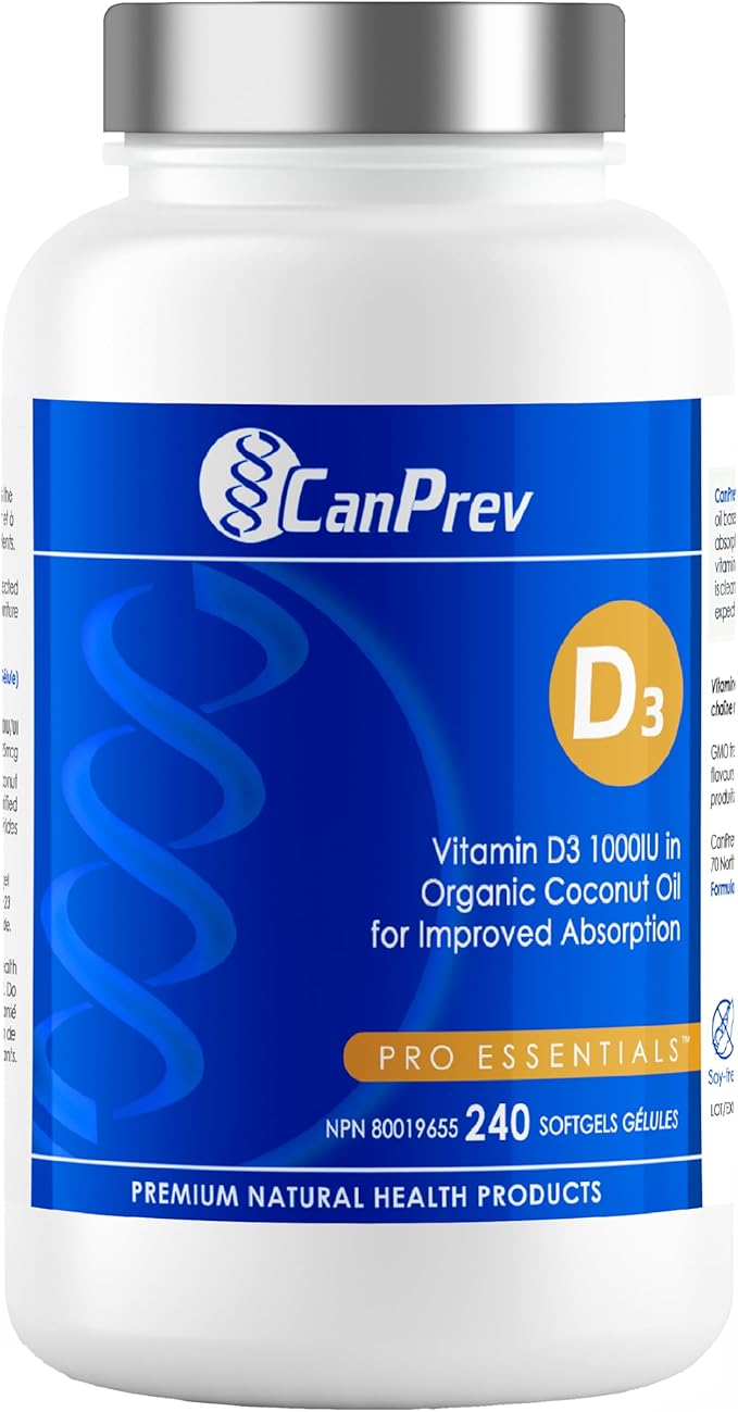 CanPrev Vitamin D3 1000 IU 240 softgels