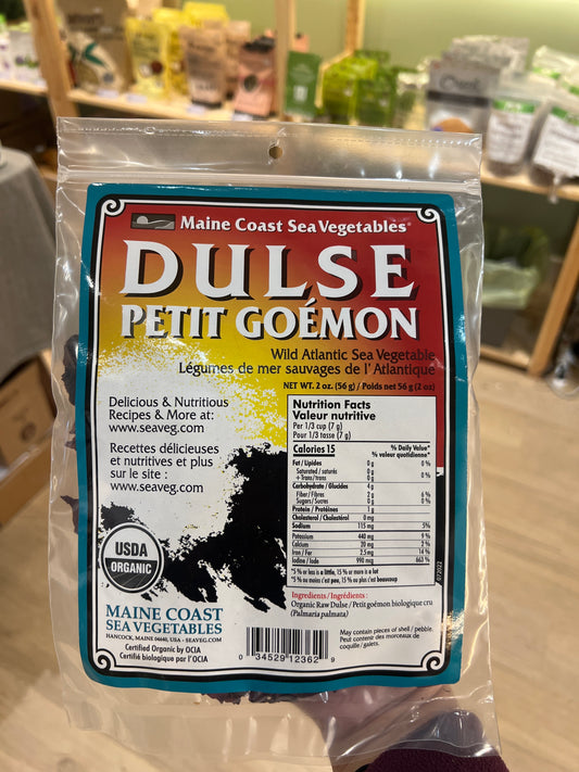 Maine Coast Sea Vegetables Dulse - Wild Atlantic sea vegetable 56g
