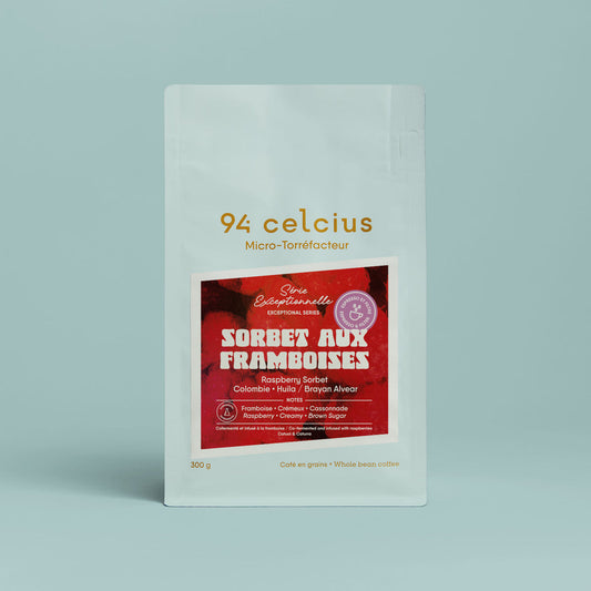 94 Celcius coffee - Raspberry Sorbet - Co-fermented Coffee | Brayan Alvear 300g