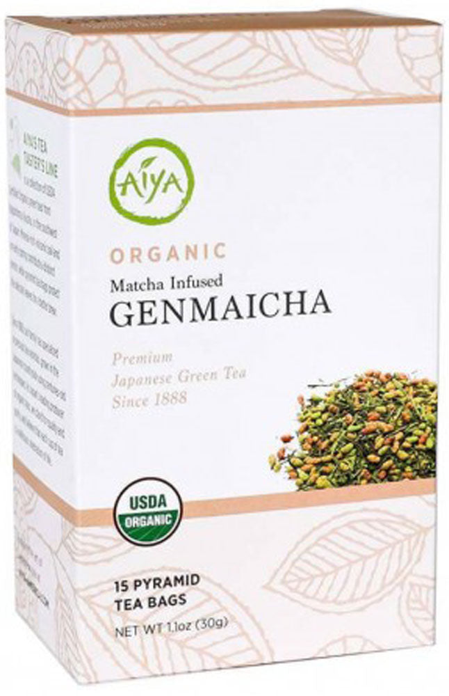 Aiya Organic Genmaicha Match tea 15 tea bags