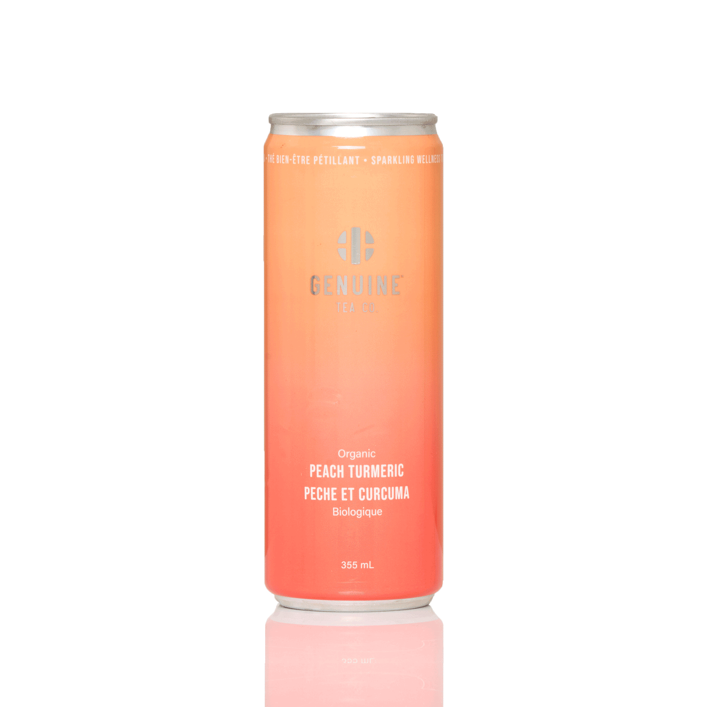 Genuine Organic Peach Turmeric Ceylon - Sparkling Iced Tea 355ml