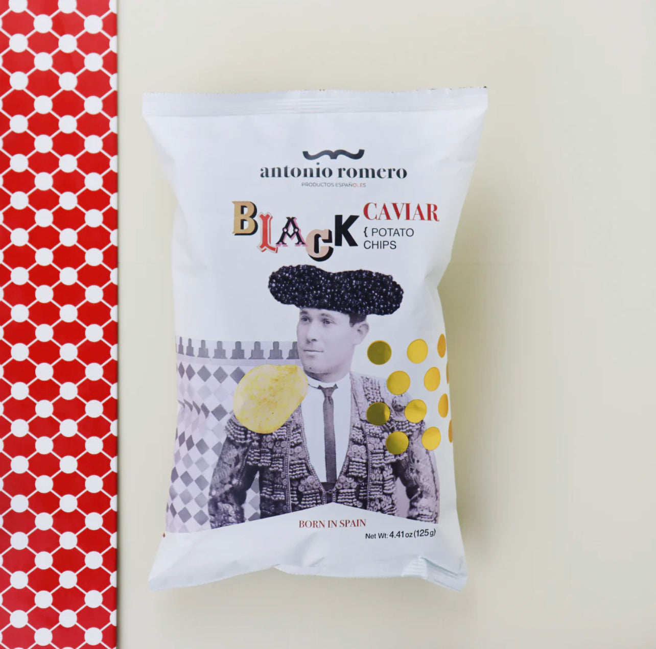 Antonio Romero Black Caviar Flavour Spanish Potato Chips