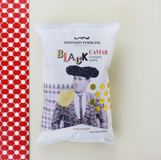 Antonio Romero Black Caviar Flavour Spanish Potato Chips