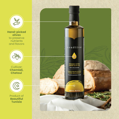 Zenolive Organic Extra Virgin Olive Oil 500ml, additional product image 2