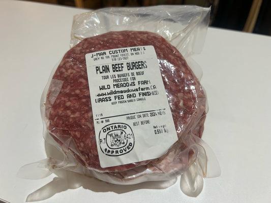J-Mar Custom Meats - Plain Beef Burgers