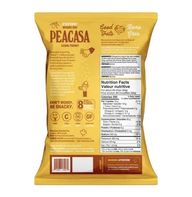 PEACASA High Protein Chickpea Chips Honey Dijon 128g
