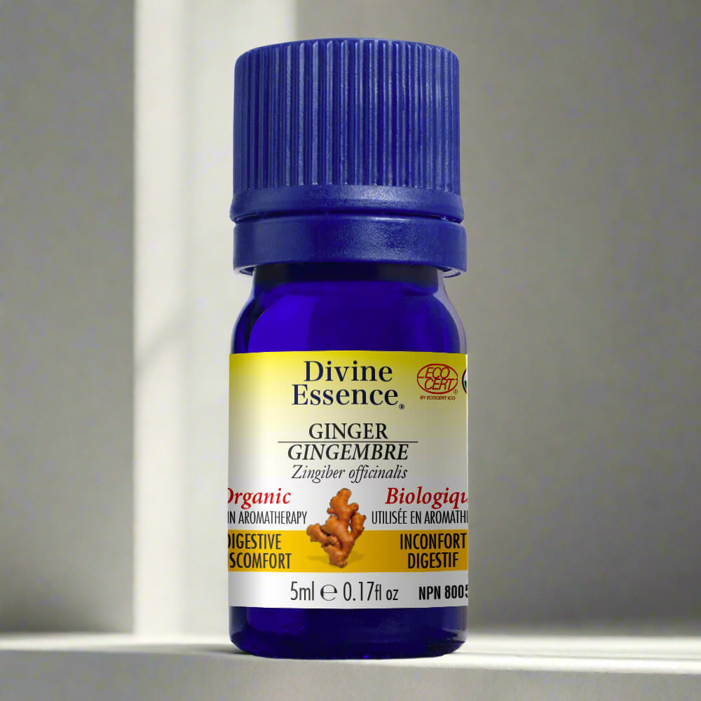 Divine Essence Organic Ginger Essential Oil 5ml