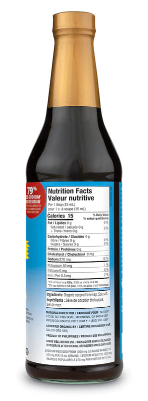 Nutiva Coconut Secret Soy Sauce Substitute - Original 500mL