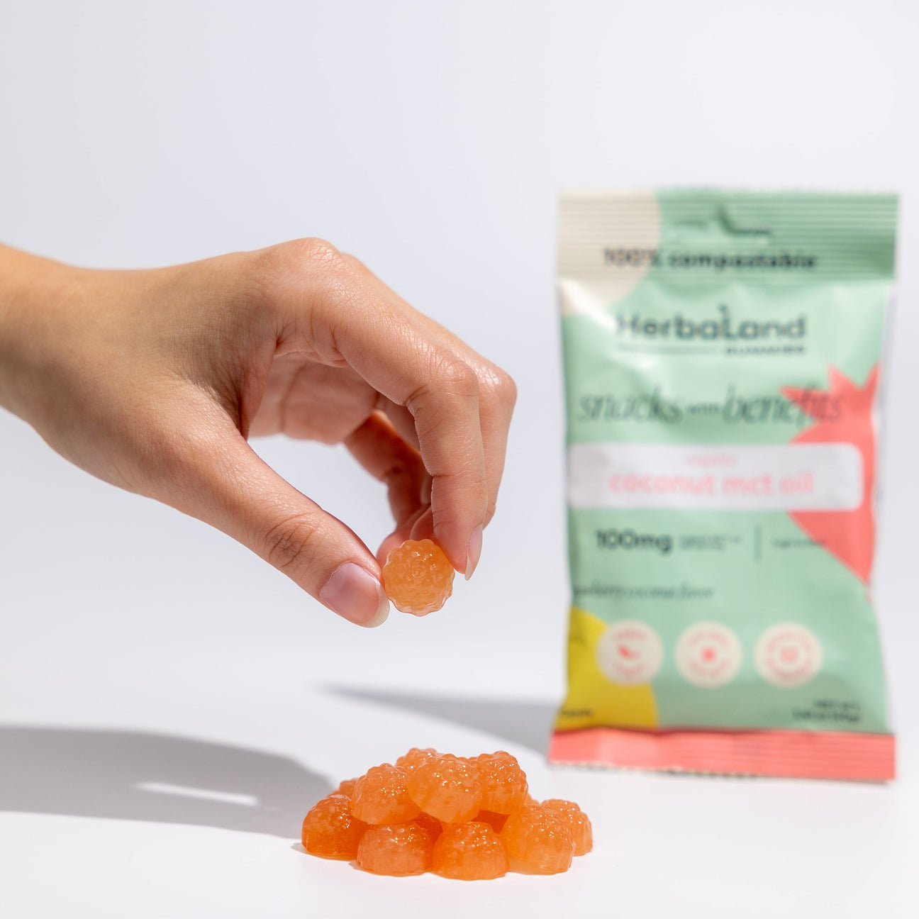 Herbaland Gummies - MCT Oil Snacks with Benefits 40g