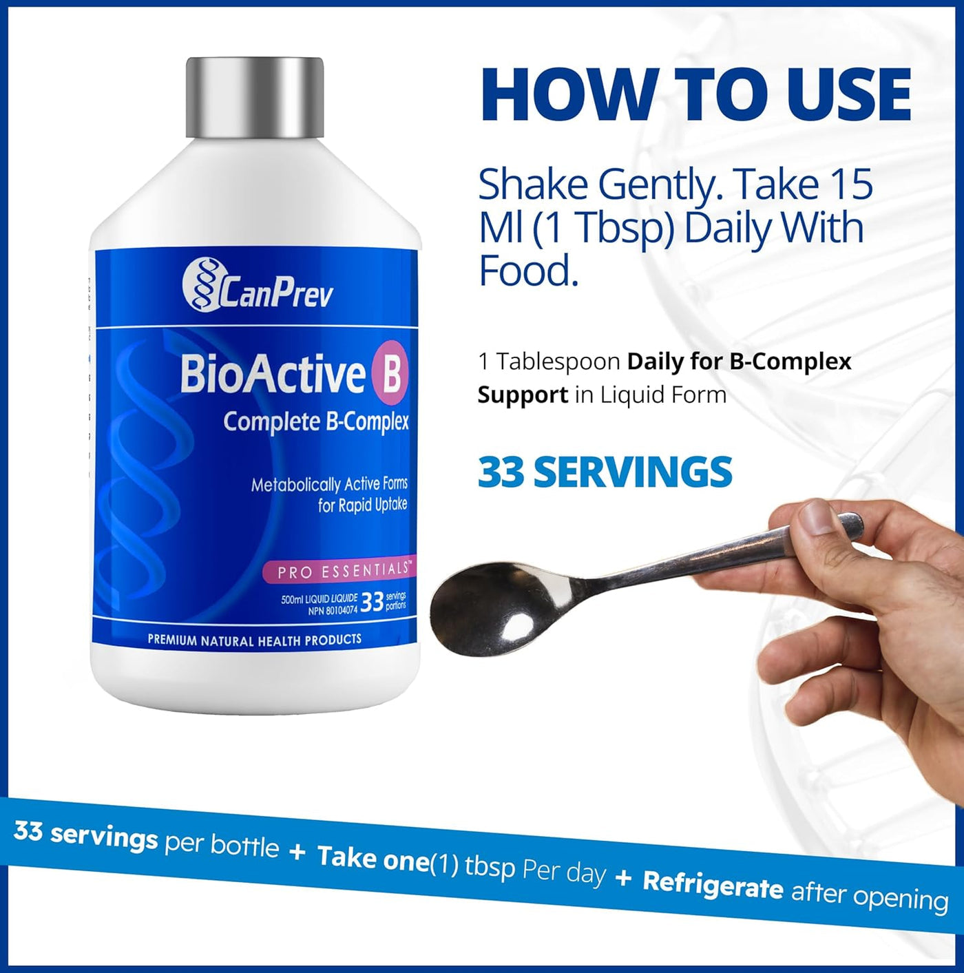 CanPrev BioActive B - juicy blueberry 500ml