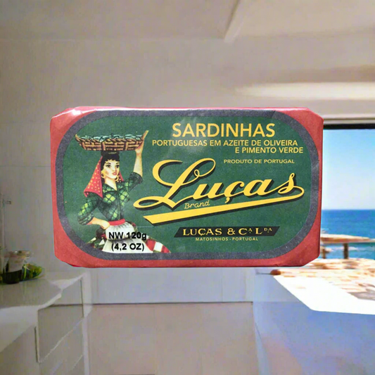 Lucas Sardines in Olive Oil and Green Pepper