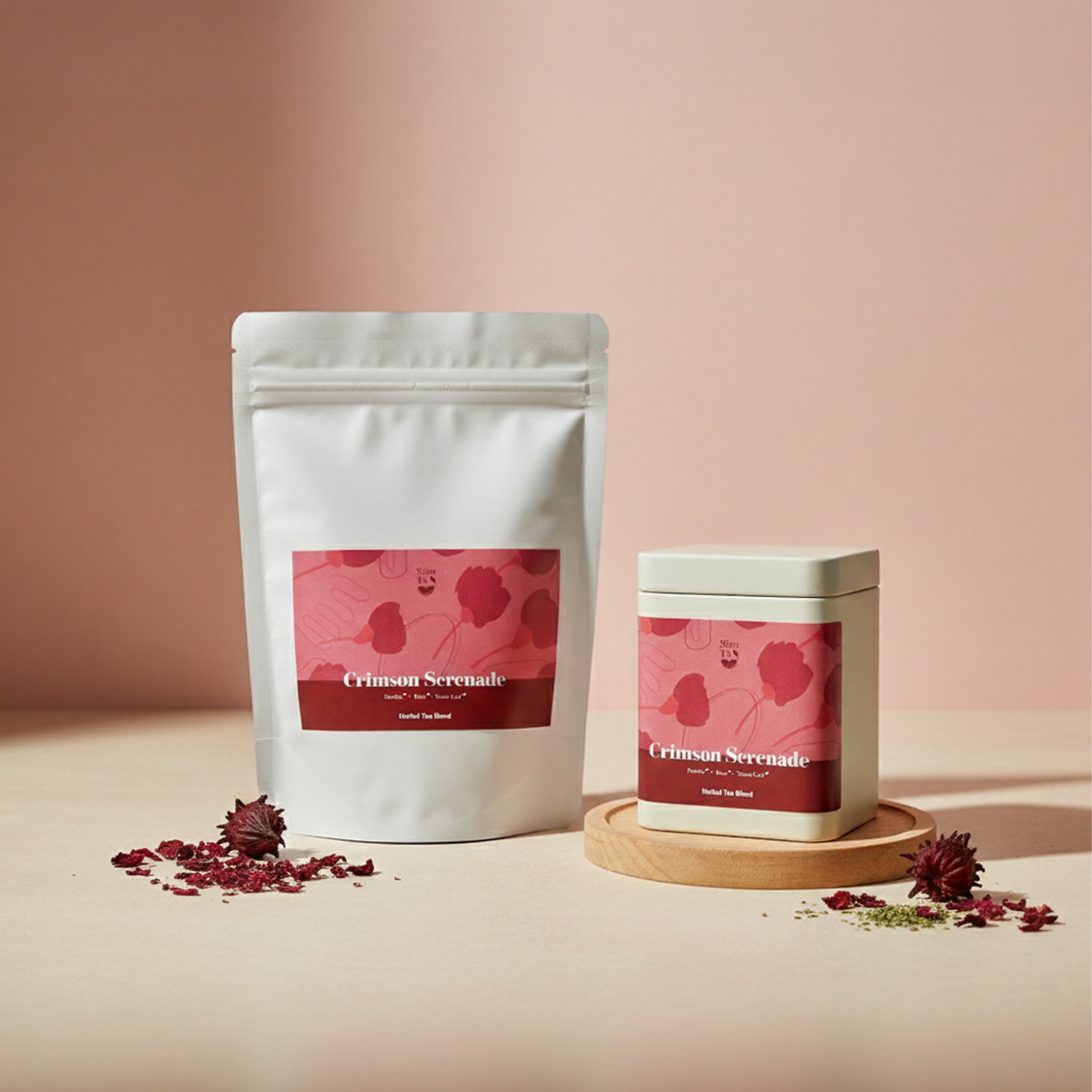 Sian Te - Crimson Serenade Tea (8 Bags) 玫瑰洛神茶 Rose Roselle