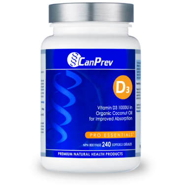 CanPrev Vitamin D3 1000 IU 240 softgels