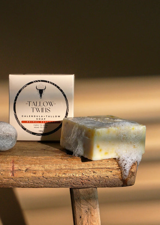 Tallow Twins - Calendula tallow soap 130g
