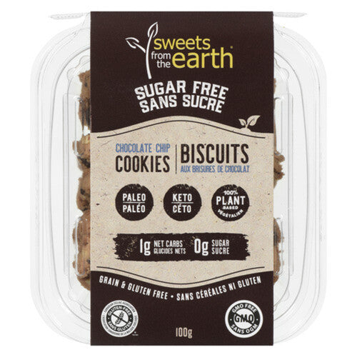 Sweets From The Earth Sugar Free Keto Chocolate Chip Cookies, 100g