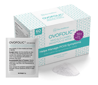 Ovofolic: Premier Myo-Inositol Supplement for PCOS Management 60 pouches