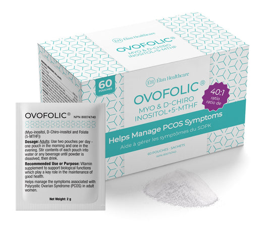 Ovofolic: Premier Myo-Inositol Supplement for PCOS Management 60 pouches