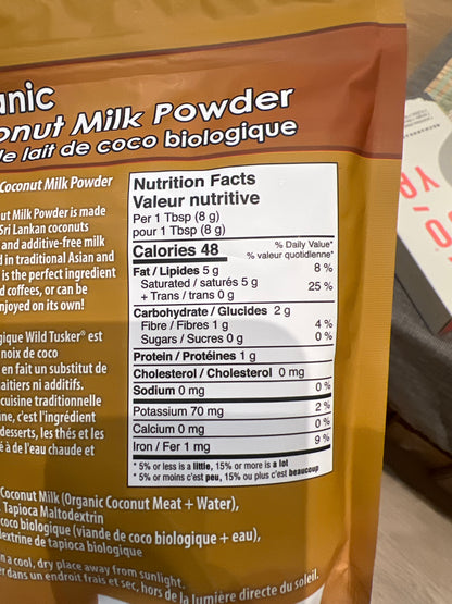 Wild Tusker Organic Coconut Milk Powder 150g, additional product image