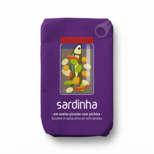 Sardinha Sardines in Olive Oil with Pickles 120g