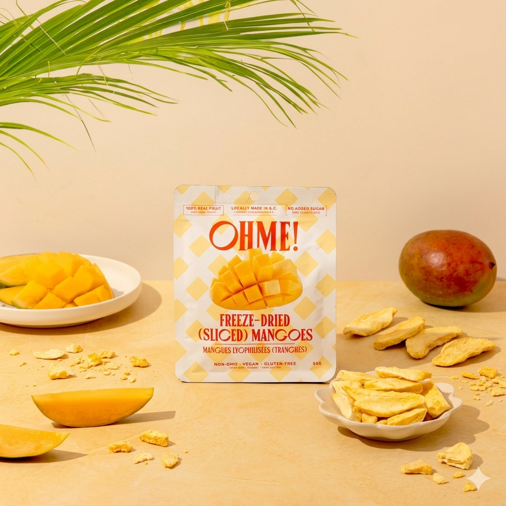 OHME! Freeze-Dried Mangoes Sliced 56g