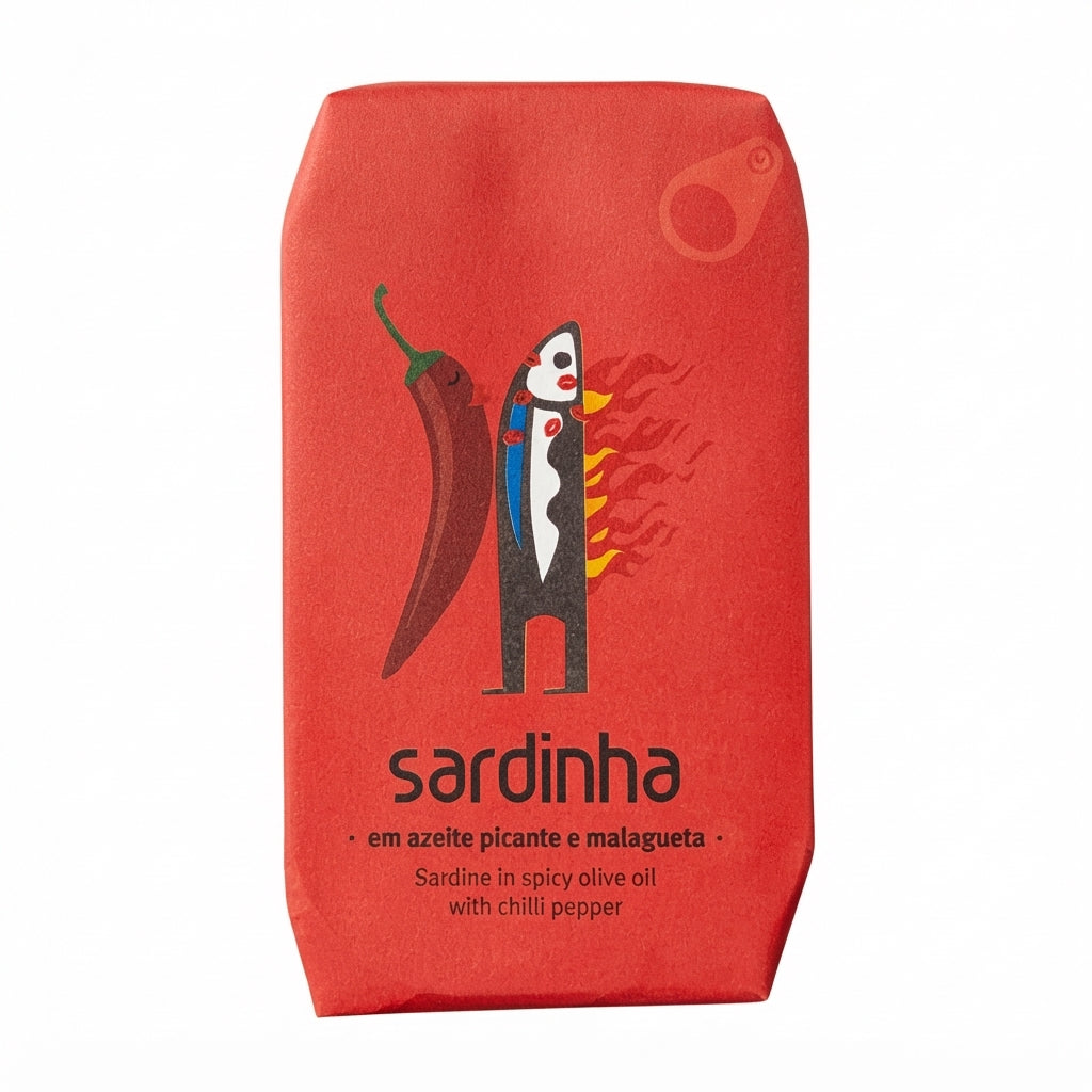 Sardinha Sardines in Spicy Olive Oil with Chili pepper 120g