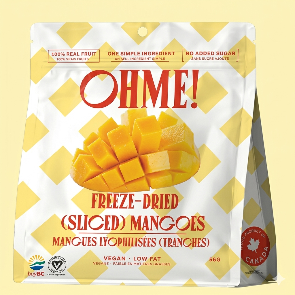 OHME! Freeze-Dried Mangoes Sliced 56g
