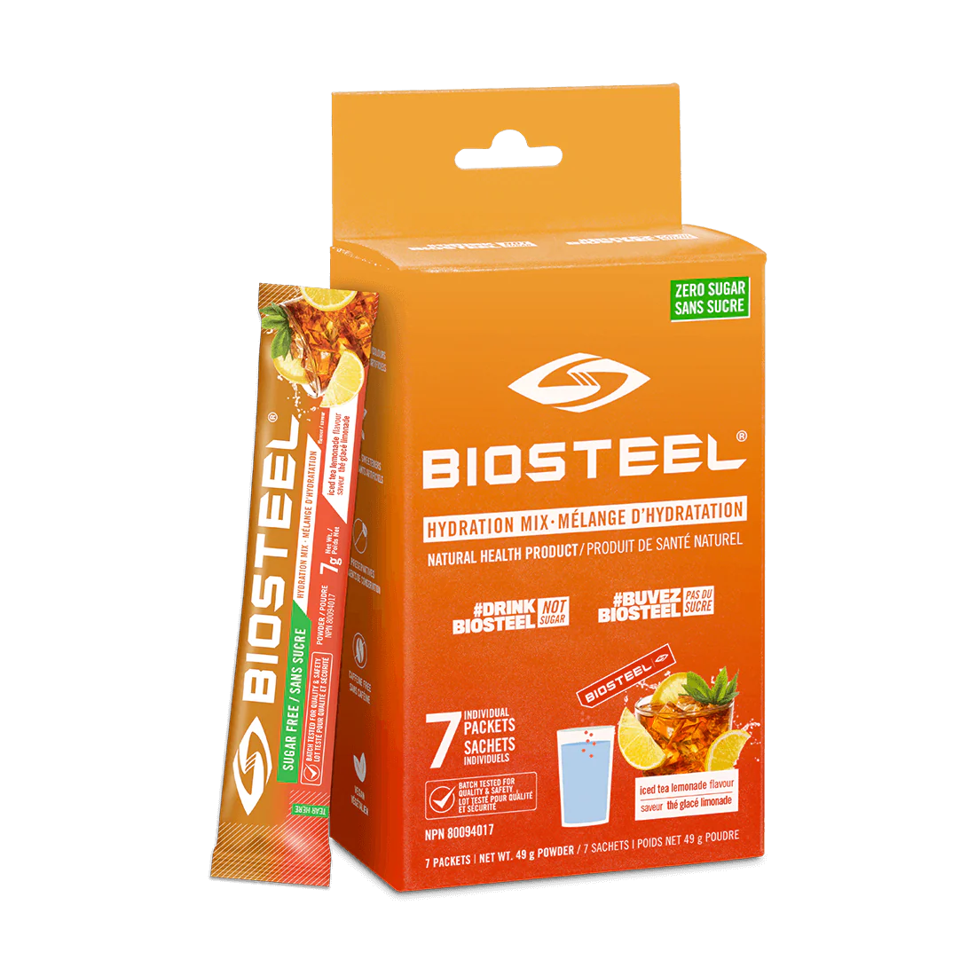 BioSteel HYDRATION MIX Iced Tea Lemonade 7 Packets 49g
