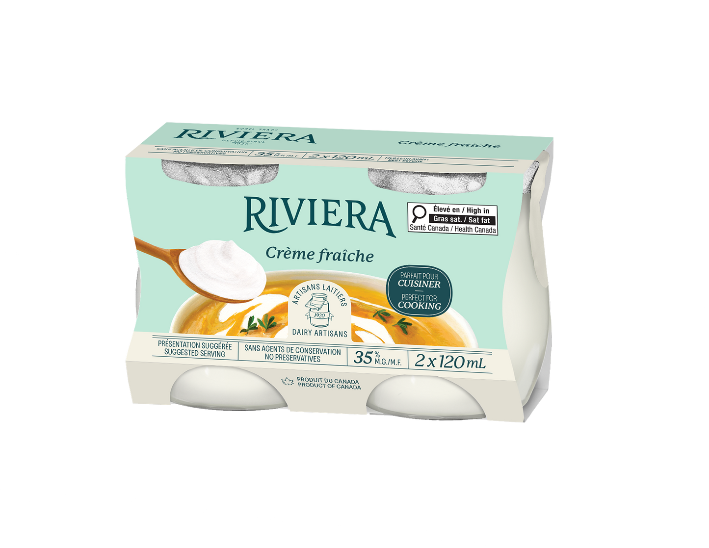Riviera CRÈME FRAÎCHE 35% M.F. 2x 120ml