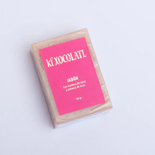 KI'XOCOLATL JABÓN DE CHOCOLATE Y ROSAS (Mexican Cocoa x Rose Soap)