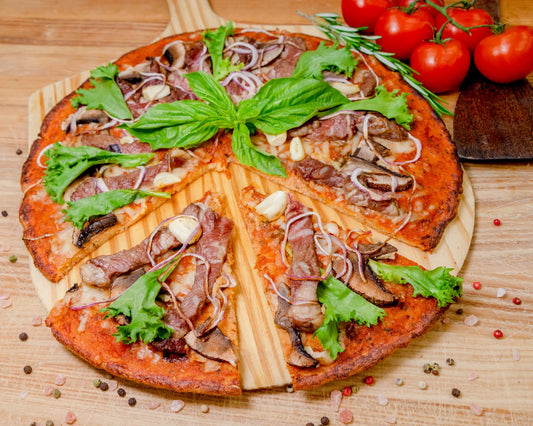 KETODELIA
Grass Fed Grilled Steakhouse Keto Pizza