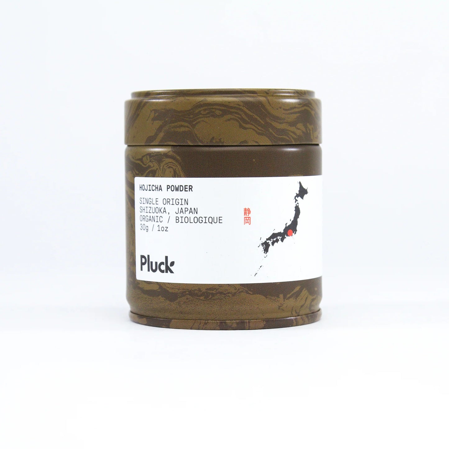 Pluck Organic Hojicha Powder 30g tin