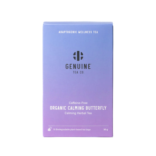 Genuine Organic Calming Butterfly Pyramid 15 Tea Bags