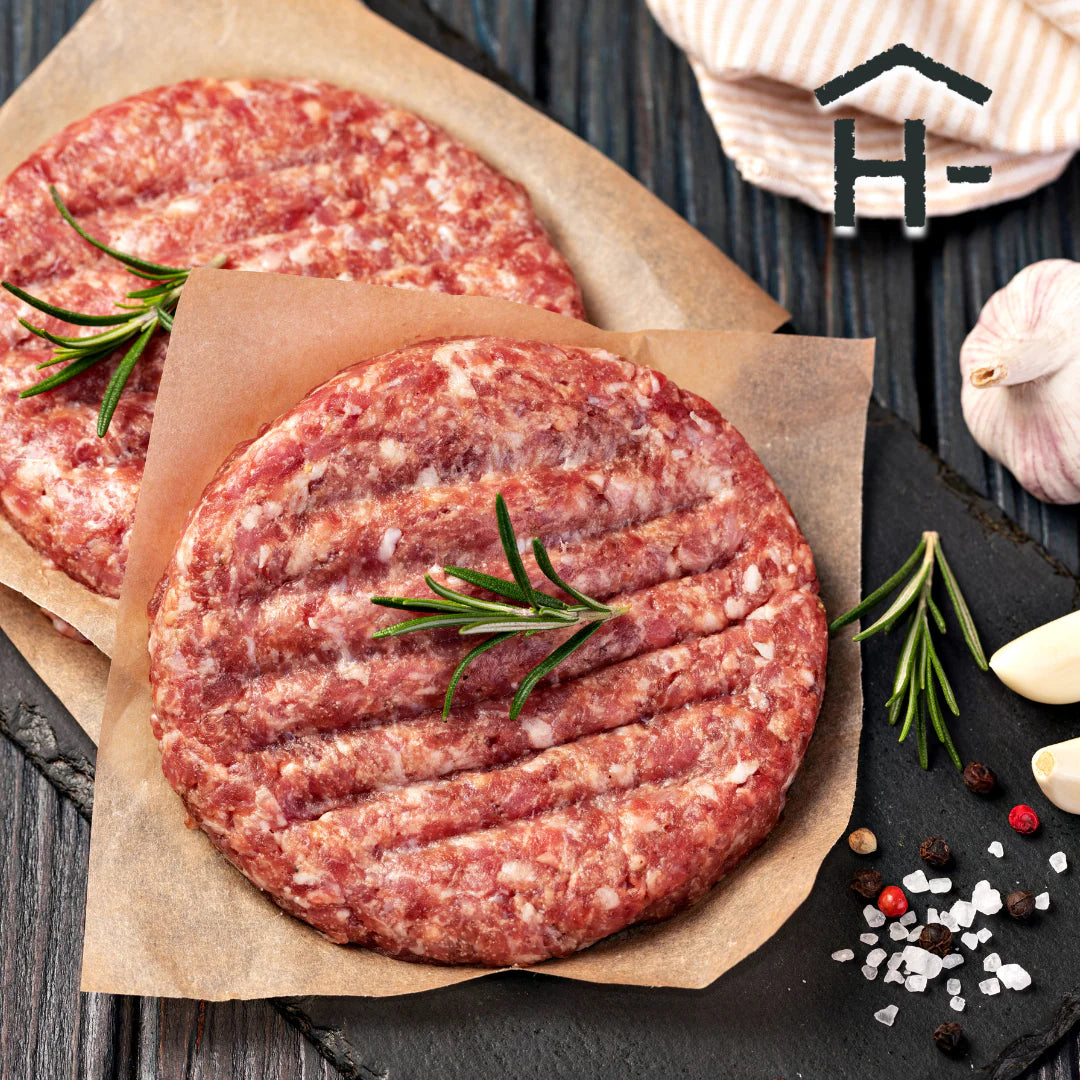 J Mar Grassfed Grassfinished Burger Patties x4pc