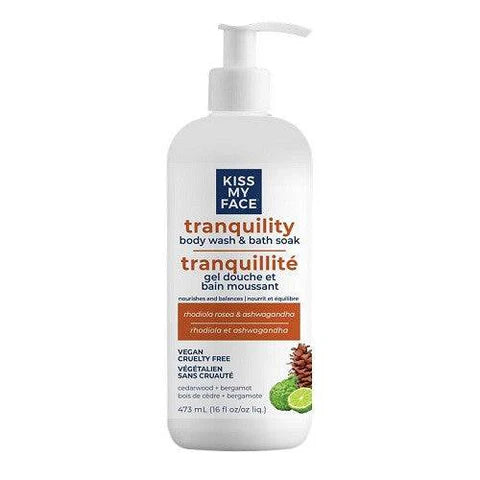 Kiss My Face Tranquility Body Wash & Bath Soak Cedarwood+Bergamot 473 ml