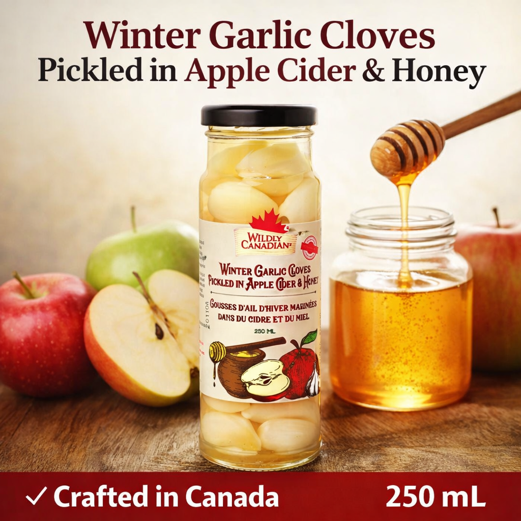 Winter Garlic Cloves Pickled in Apple Cider & Honey