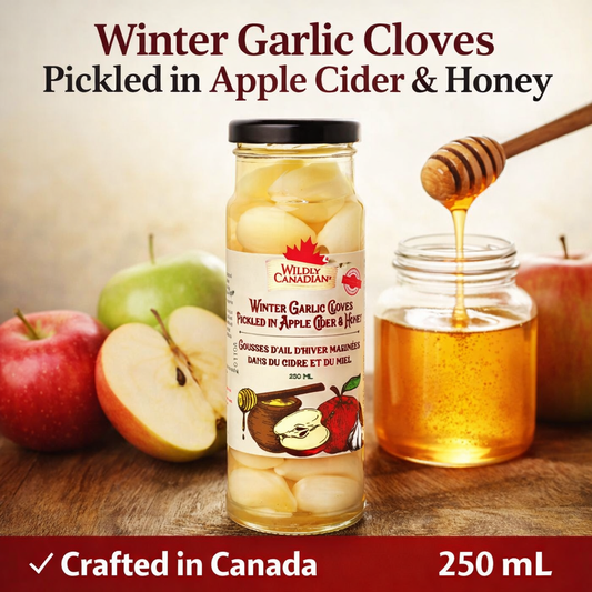 Winter Garlic Cloves Pickled in Apple Cider & Honey