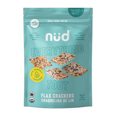 Nud Keto Flax Crackers Everything 66g