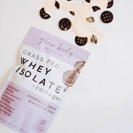 Glow Body Grass-Fed Whey Isolate + Collagen Cookies & Cream