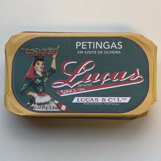 Lucas SMALL SARDINES (PETINGAS) IN OLIVE OIL