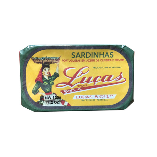Lucas Sardines in Olive Oil and Piri Piri
