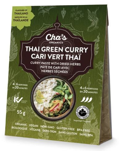 Cha's Organics Thai Green Curry 55g