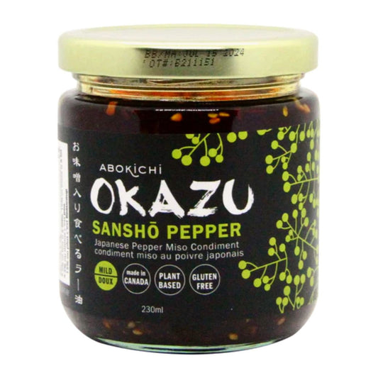 OKAZU - Sanshō Pepper Miso- Japanese miso chili oil condiment (230ml/8oz)