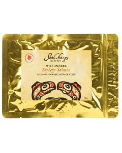 Sea Change Seafoods Gold Pouches of Smoked Sockeye Salmon 227g